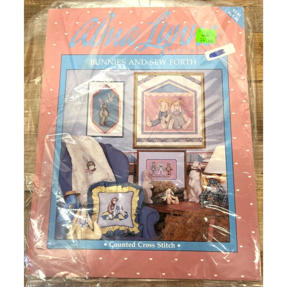 Alma Lynne Bunnies & Sew Forth Counted Cross Stitch Pattern Booklet